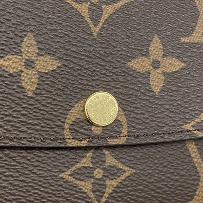 SALE Louis Vuitton Long Wallet Monogram Portefeuille Emily M60697 Brown Fuchsia