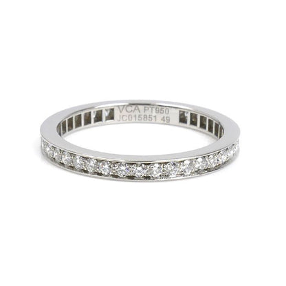 Van Cleef & Arpels Pt950 Platinum Romance Eternity Ring