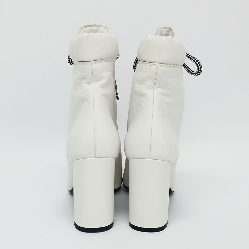 Prada Shorts Boots White Notation Size 36.5 23.5cm (9.25in) Equivalent