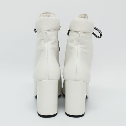 Prada Shorts Boots White Notation Size 36.5 23.5cm (9.25in) Equivalent