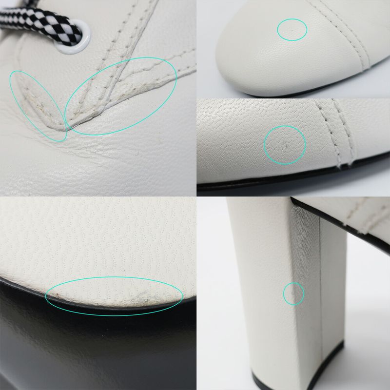 Prada Shorts Boots White Notation Size 36.5 23.5cm (9.25in) Equivalent