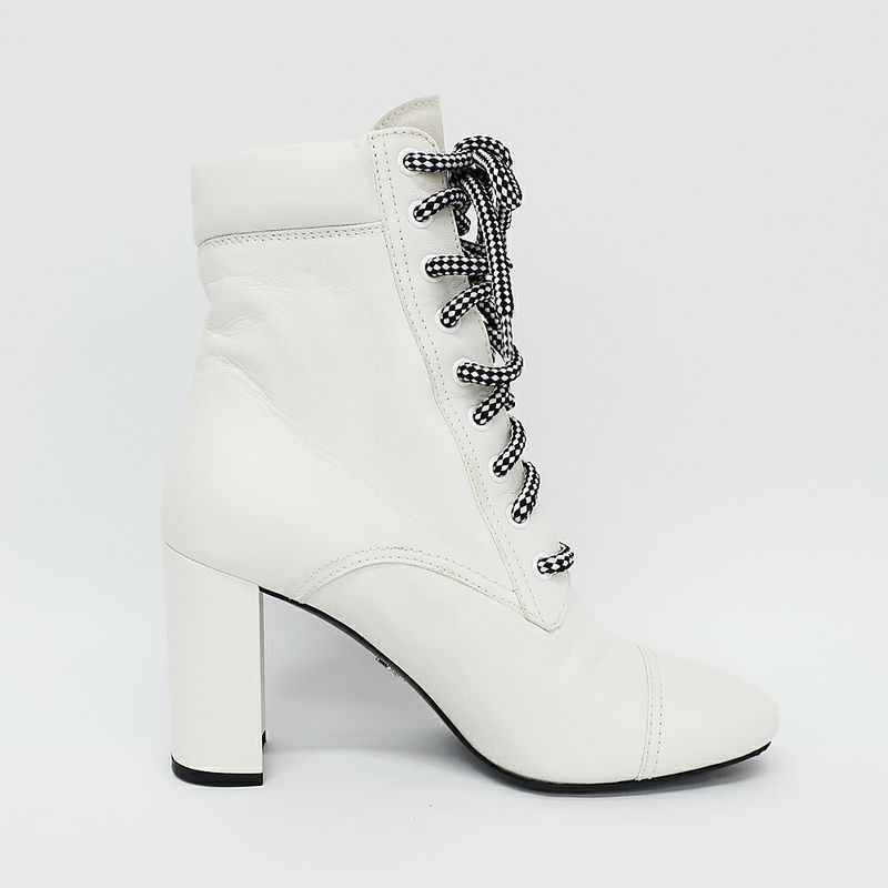 Prada Shorts Boots White Notation Size 36.5 23.5cm (9.25in) Equivalent