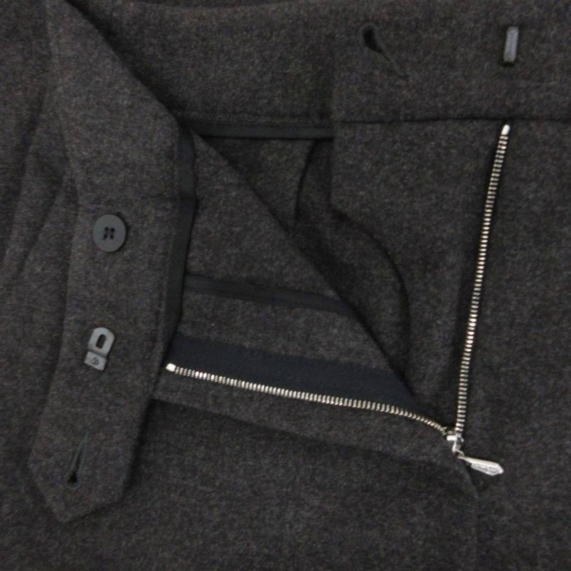 Christian Dior Slacks Wool Pants Straight Center Press Angora Blend 40 Gray