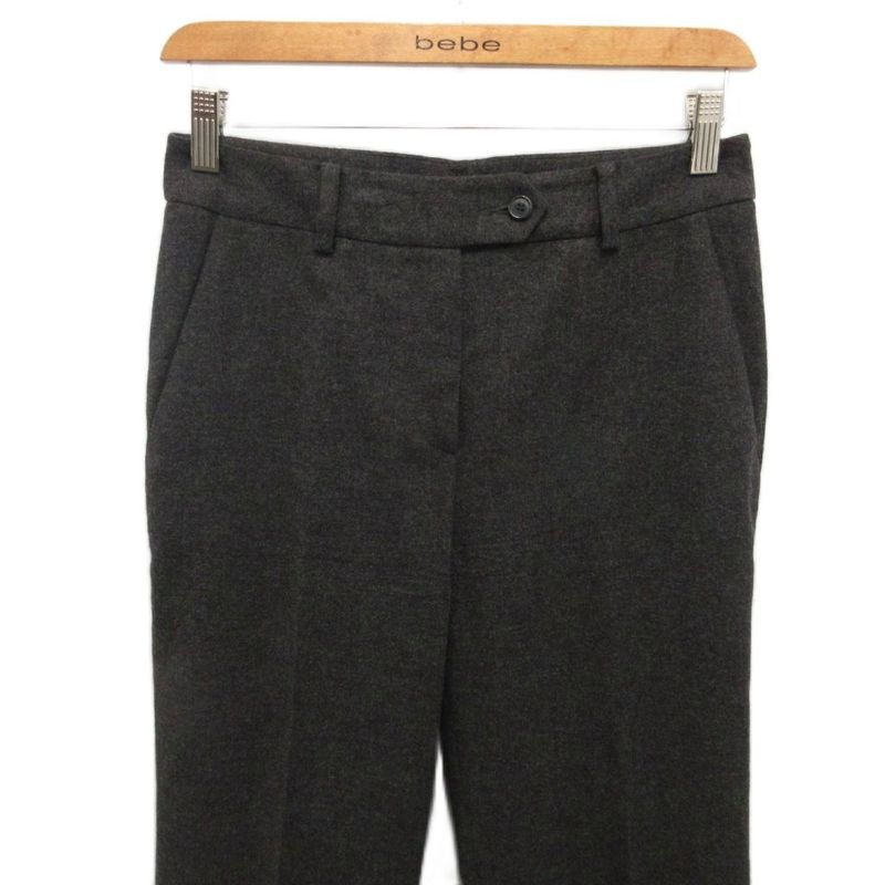 Christian Dior Slacks Wool Pants Straight Center Press Angora Blend 40 Gray