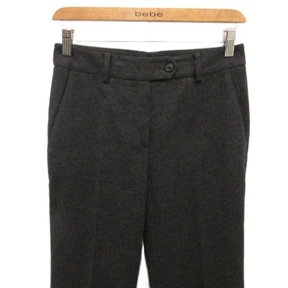 Christian Dior Slacks Wool Pants Straight Center Press Angora Blend 40 Gray