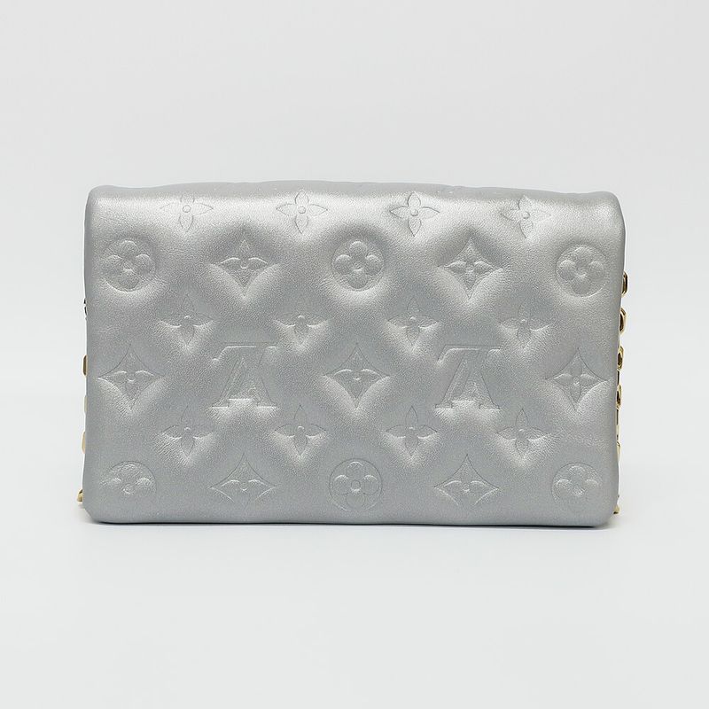 Louis Vuitton Pochette Cousin Shoulder Bag M82017 Monogram Silver