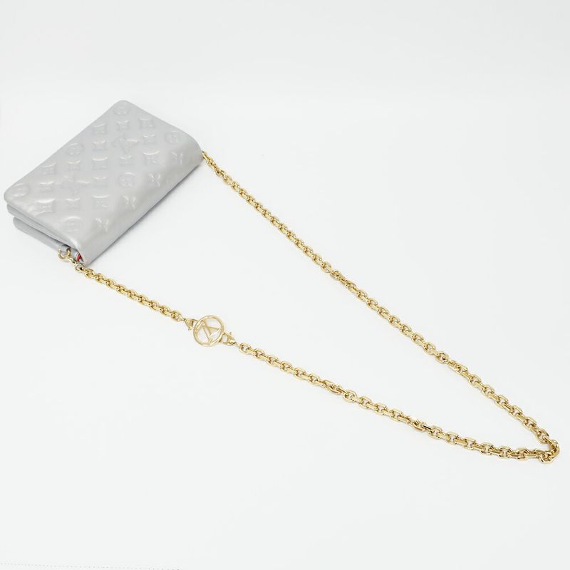 Louis Vuitton Pochette Cousin Shoulder Bag M82017 Monogram Silver
