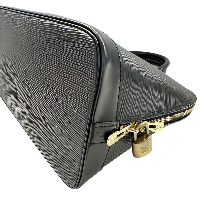 Louis Vuitton Bag Women's Brand Handbag Epi Alma Epi Leather Noir Black M52142
