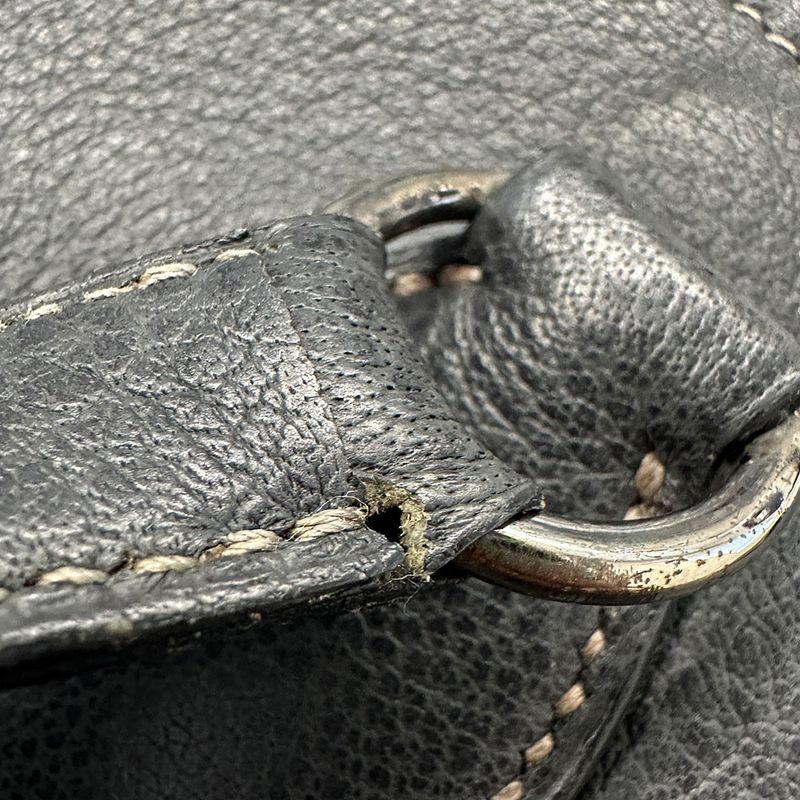Hermes Bag Cabas GM Women's Brand Tote Bag Buffalo Graphite Large Capacity