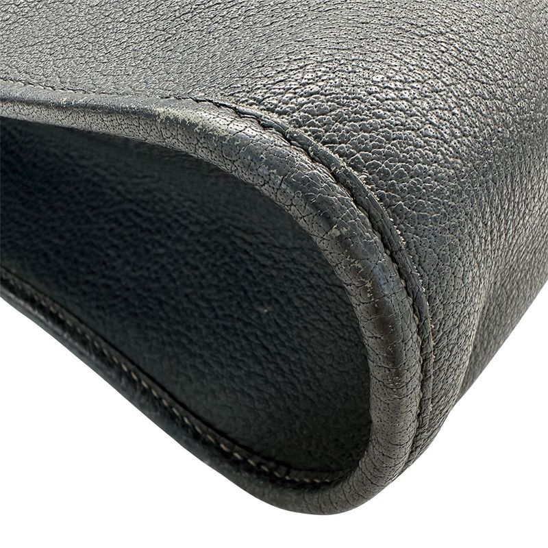 Hermes Bag Cabas GM Women's Brand Tote Bag Buffalo Graphite Large Capacity