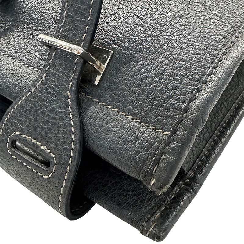 Hermes Bag Cabas GM Women's Brand Tote Bag Buffalo Graphite Large Capacity