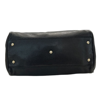 Gucci Bag Women's Men's Brand Bamboo Handbag Shoulder Bag 2way Leather Black