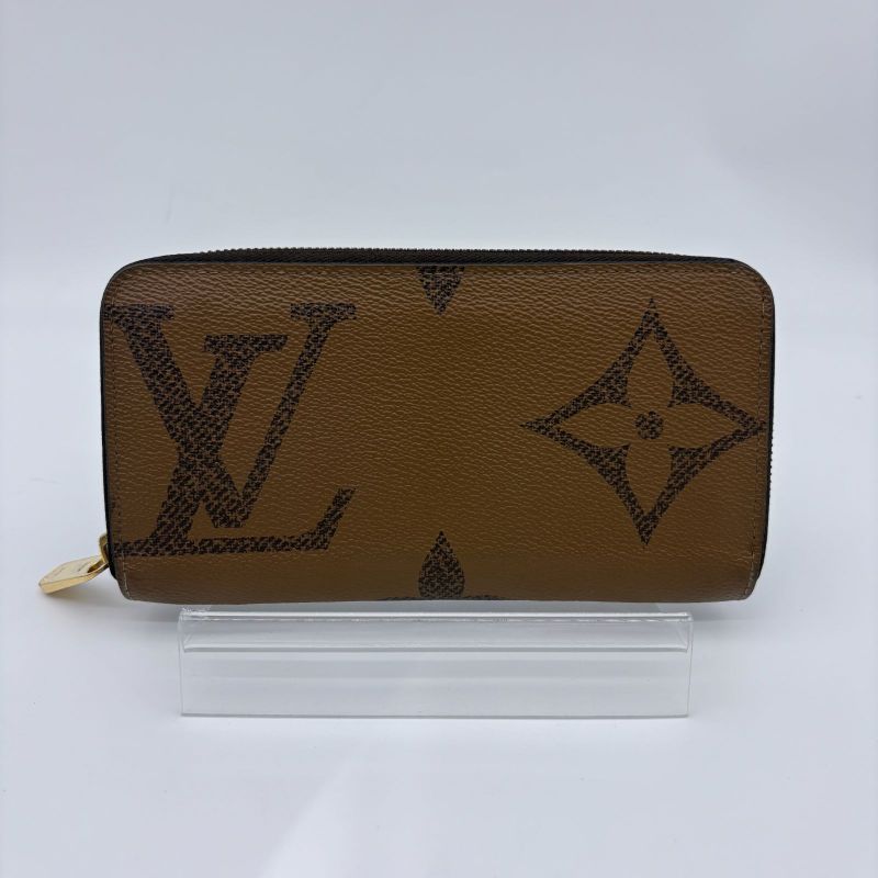 Louis Vuitton Monogram Giant Reverse Zippy Wallet Zip Around