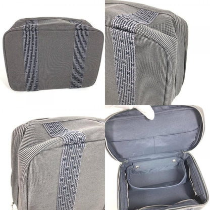 Hermes Pouch Her Line Vanity Bag Canvas Gray