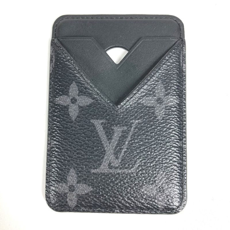 Louis Vuitton Card Case Porto Cult Magnet M12602 Monogram Eclipse Canvas Black