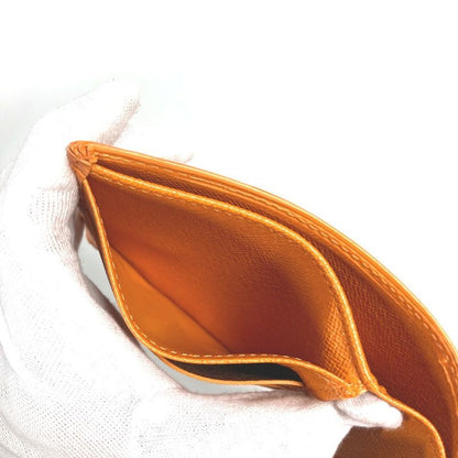 Louis Vuitton Bifold Wallet Portobier Compact M6355h Epi Leather Mandarin Orange