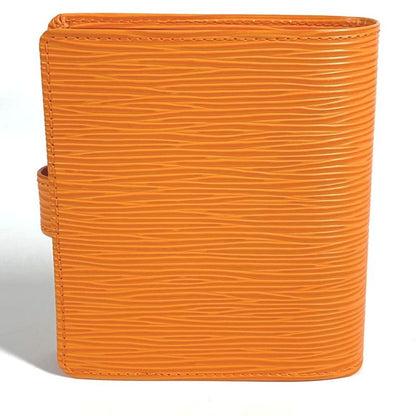 Louis Vuitton Bifold Wallet Portobier Compact M6355h Epi Leather Mandarin Orange