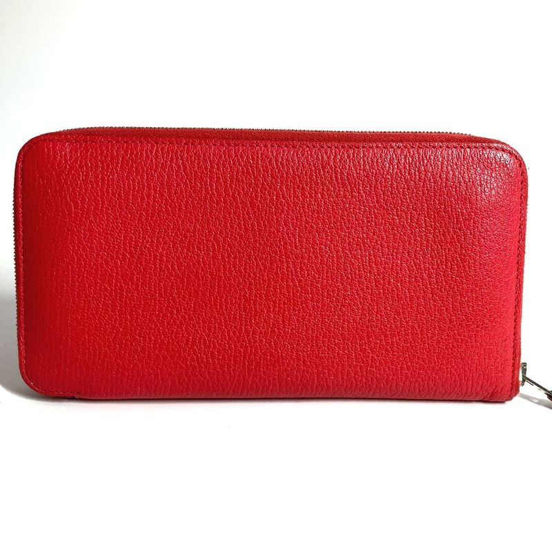 Hermes Long Wallet Evelyn Azap Long Chevre Red Series