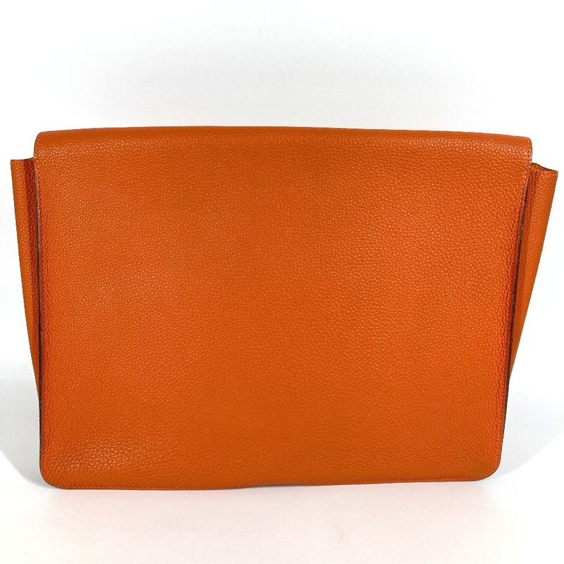 Hermes Clutch Bag Dogon Meeting Dogon Meeting Taurillon Clemence Orange