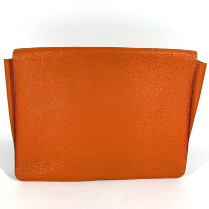 Hermes Clutch Bag Dogon Meeting Dogon Meeting Taurillon Clemence Orange