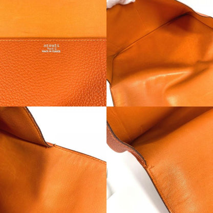 Hermes Clutch Bag Dogon Meeting Dogon Meeting Taurillon Clemence Orange