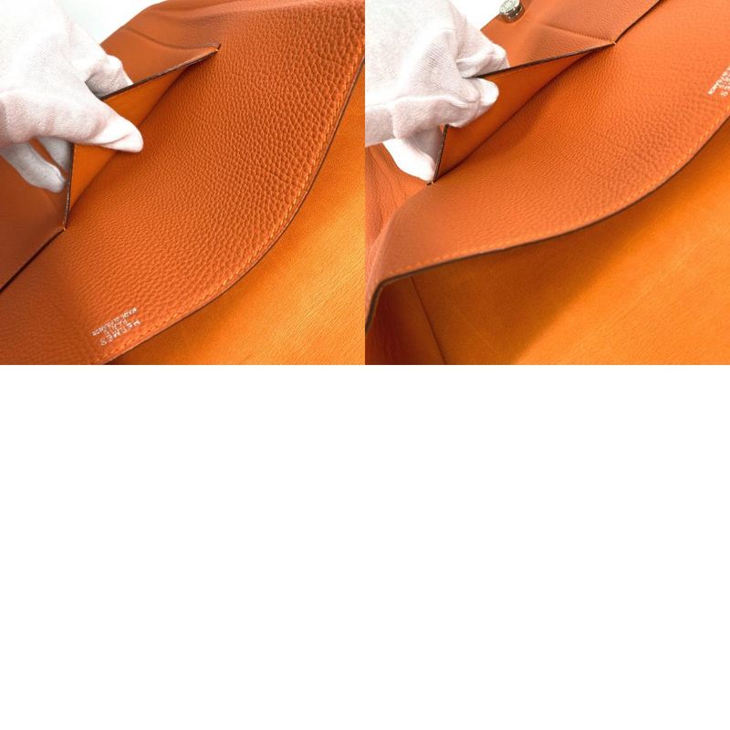Hermes Clutch Bag Dogon Meeting Dogon Meeting Taurillon Clemence Orange