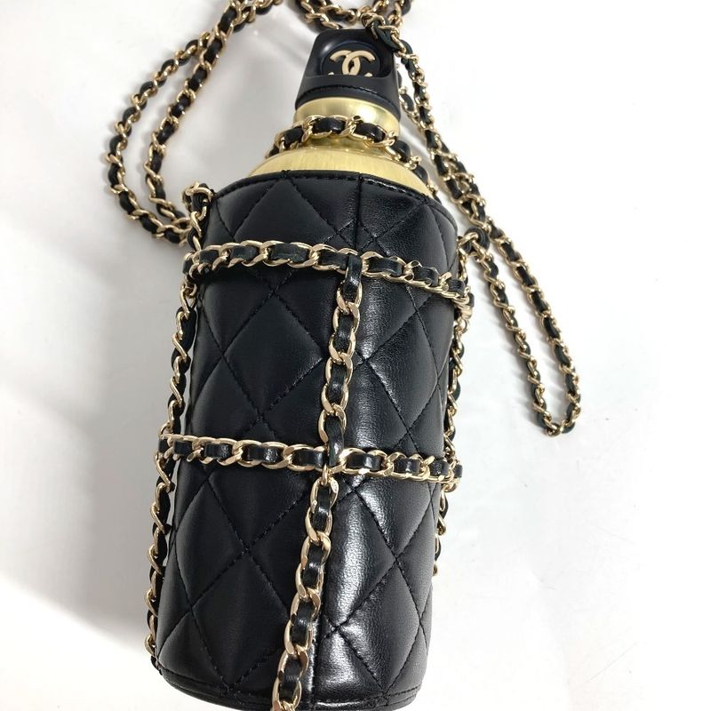 Chanel Shoulder Bag CC Coco Mark Logo Chain With Case As1324 Leather Black