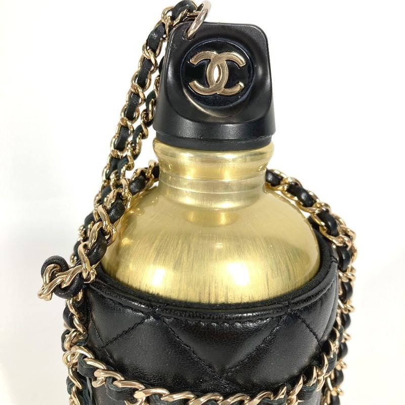 Chanel Shoulder Bag CC Coco Mark Logo Chain With Case As1324 Leather Black