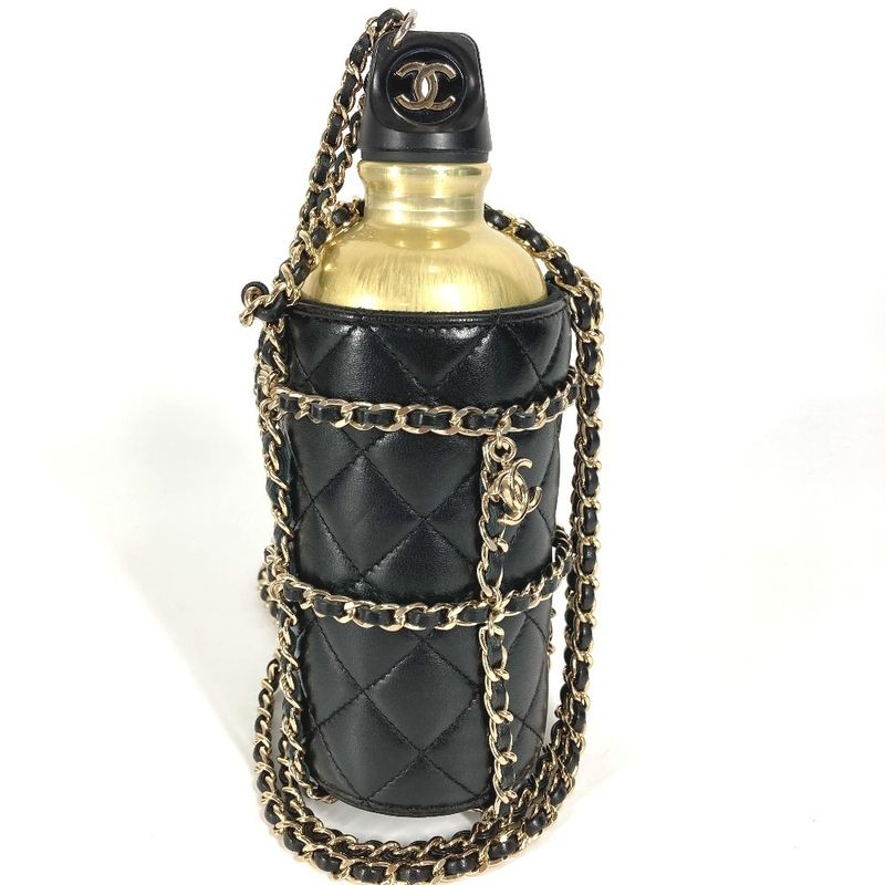 Chanel Shoulder Bag CC Coco Mark Logo Chain With Case As1324 Leather Black