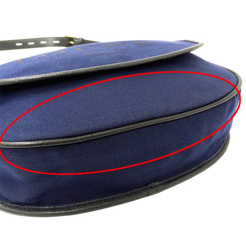 Loewe Bag Women's Brand Shoulder Bag Canvas Navy Logo Crossbody Stylish