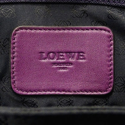 Loewe Bag Women's Brand Handbag Shoulder Bag 2way Canvas Navy Tassel Fringe