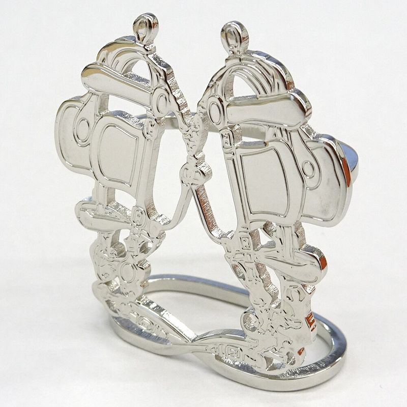 Hermes Scarf Ring Brides De Gala Metal Silver - SV Made In France
