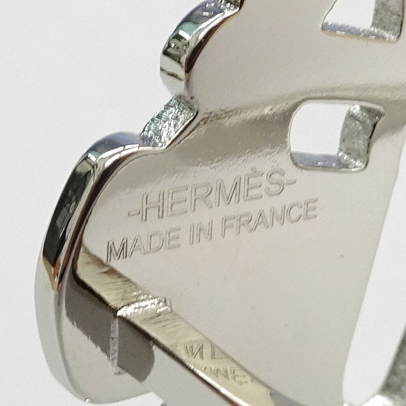 Hermes Scarf Ring Brides De Gala Metal Silver - SV Made In France