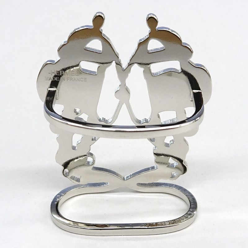 Hermes Scarf Ring Brides De Gala Metal Silver - SV Made In France