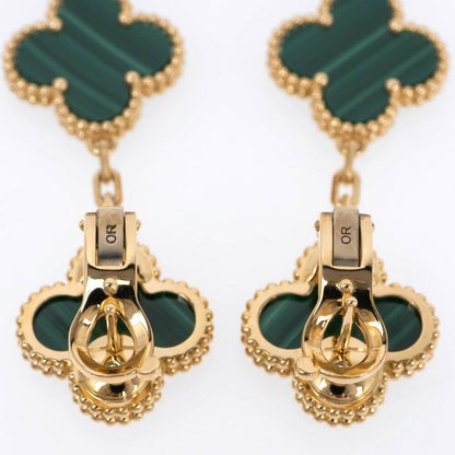 Van Cleef & Appel Magic Alhambra 3 Motif Vcaro2ag00 Earrings 750yg 18K