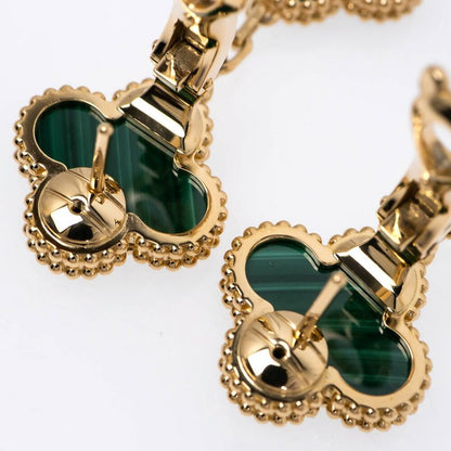 Van Cleef & Appel Magic Alhambra 3 Motif Vcaro2ag00 Earrings 750yg 18K