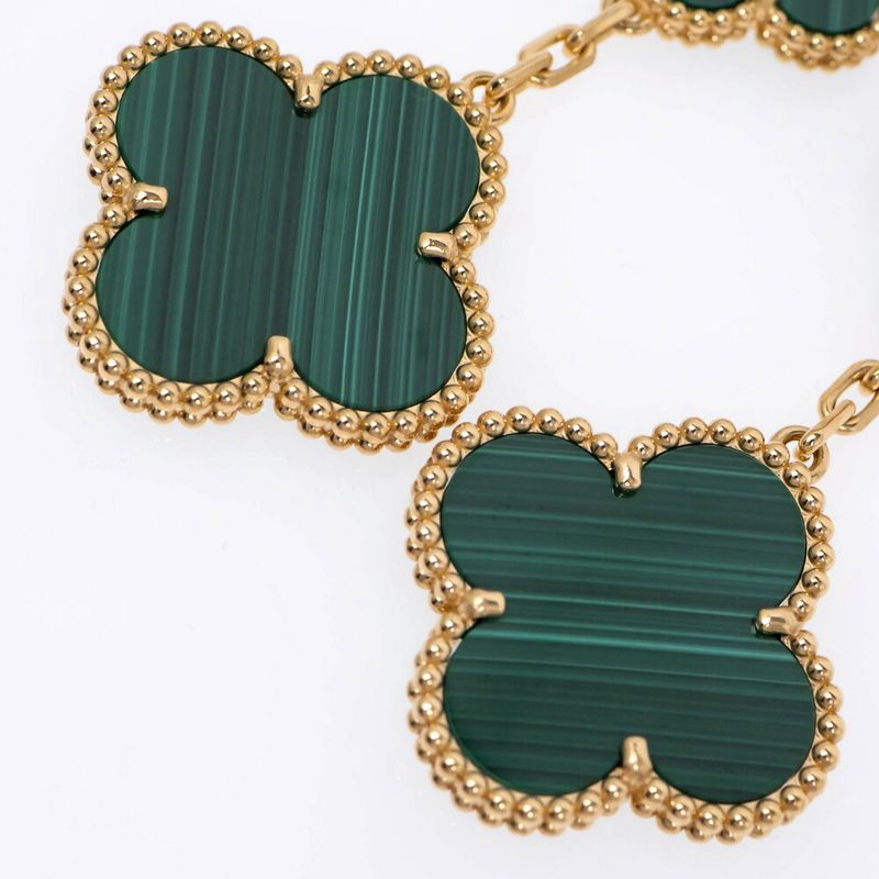 Van Cleef & Appel Magic Alhambra 3 Motif Vcaro2ag00 Earrings 750yg 18K