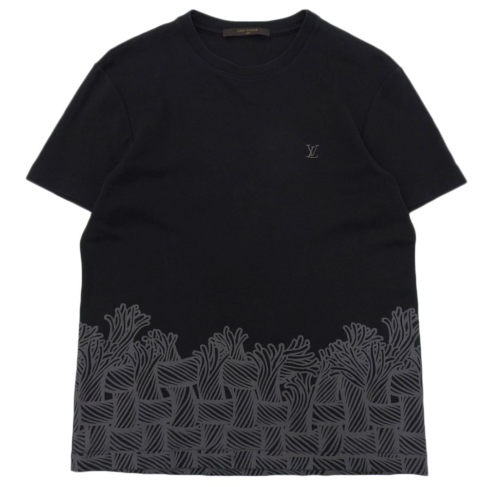 Louis Vuitton Christopher Nemeth Cotton Design Print Short Sleeve Cut and Sewn