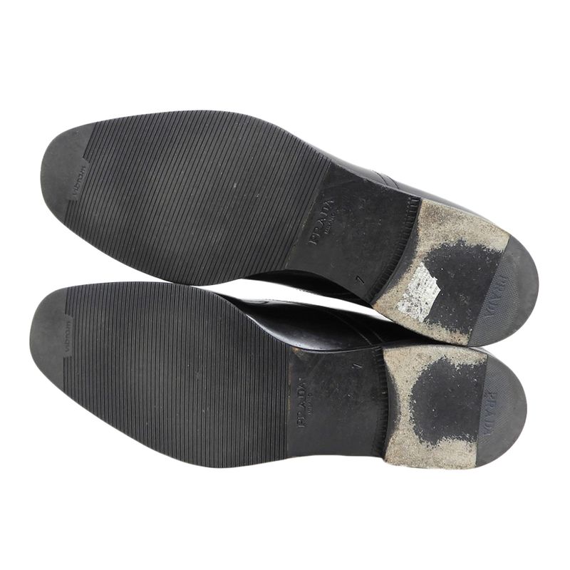 Prada Patent Leather Straight Tip Shoes Men's Black 7 2ec031 7