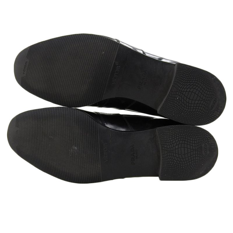 Prada Coin Loafer Shoes Men's Patent Black 7 2de010 7