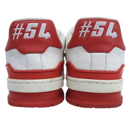 Louis Vuitton Trainer Line Sneakers #54 Shoes Men's Red X White 25.5cm (10.04in)