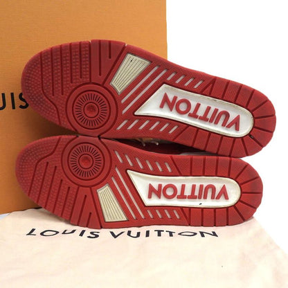 Louis Vuitton Trainer Line Sneakers #54 Shoes Men's Red X White 25.5cm (10.04in)
