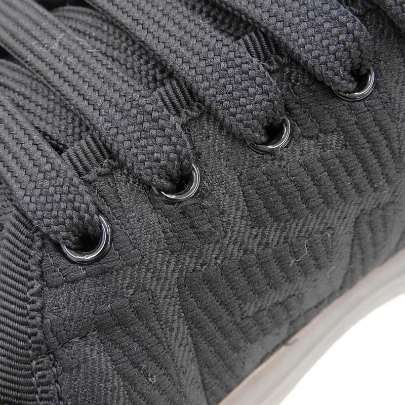 Similar To Fendi Zucca Pattern Clear Sole Low Cut Sneakers Shoes Ladies Black