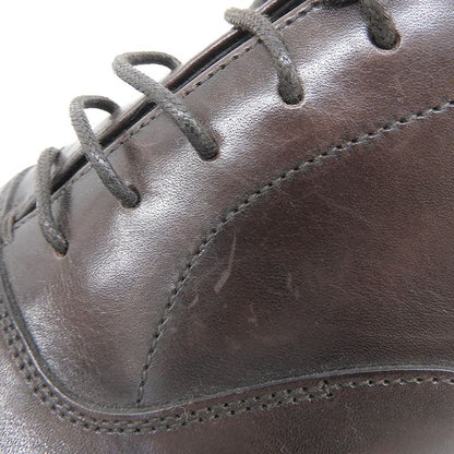 Prada Cap Toe Inner Feather 5 Eyelet Shoes Men's Leather Brown 6 1 2 2eb129 6.5