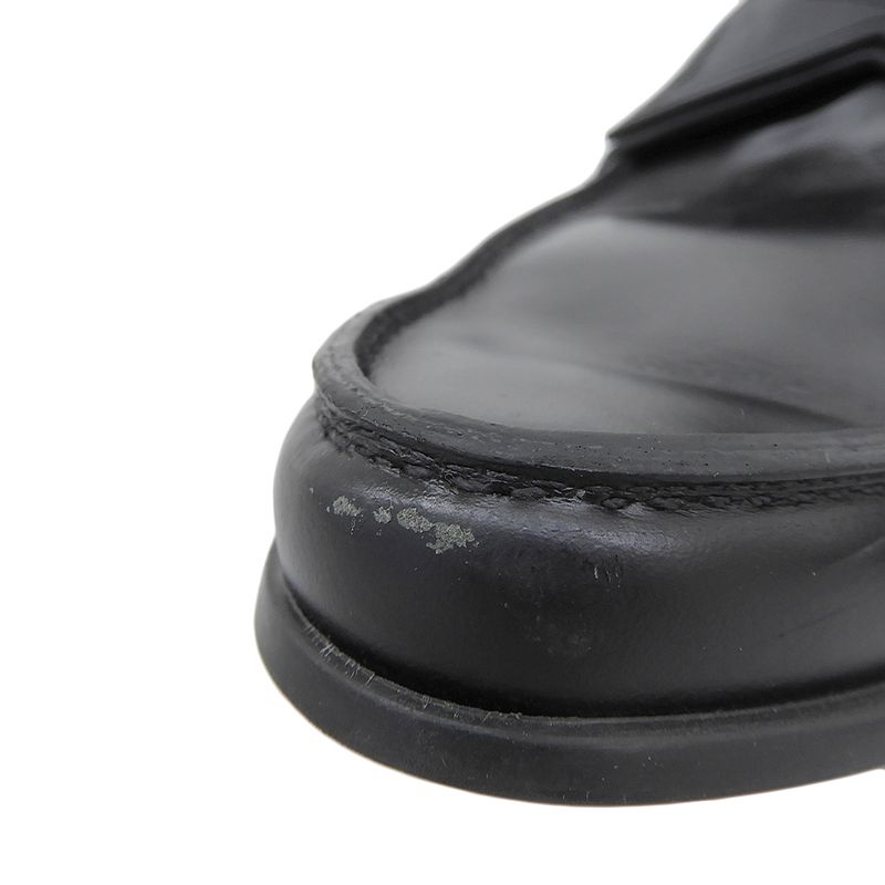 Prada Coin Loafer Shoes Men's Leather Black 7 2dg094 7