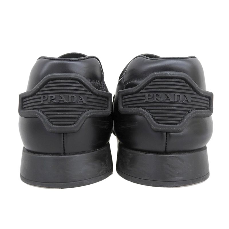 Prada Coin Loafer Shoes Men's Leather Black 7 2dg094 7