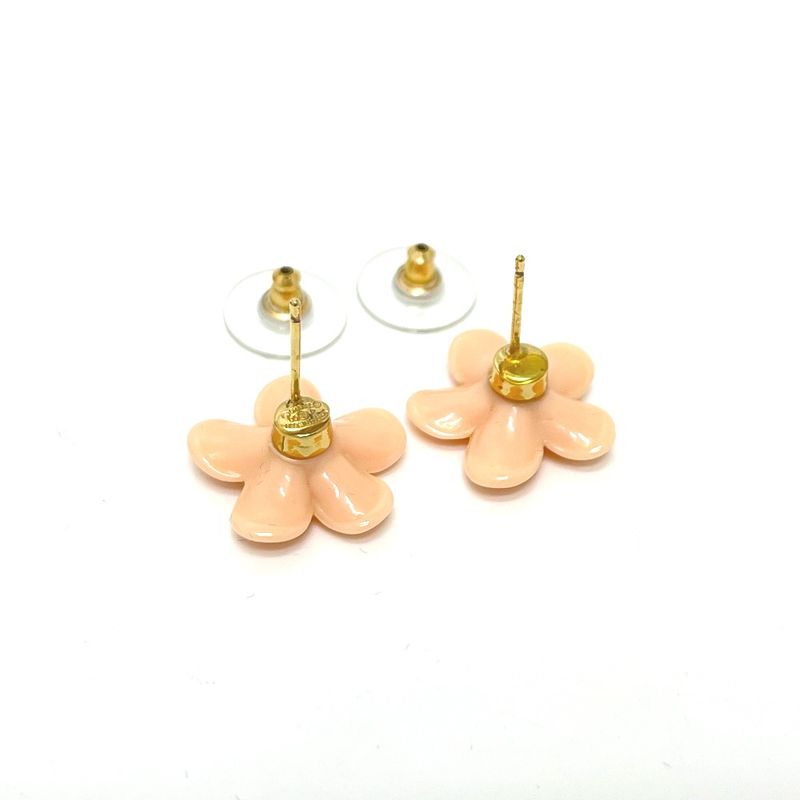 Chanel Earrings Flower Heremark A27958 Plastic Pink
