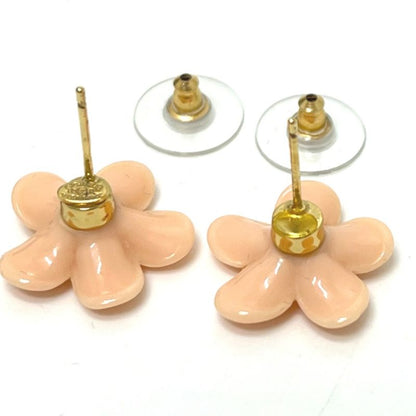 Chanel Earrings Flower Heremark A27958 Plastic Pink