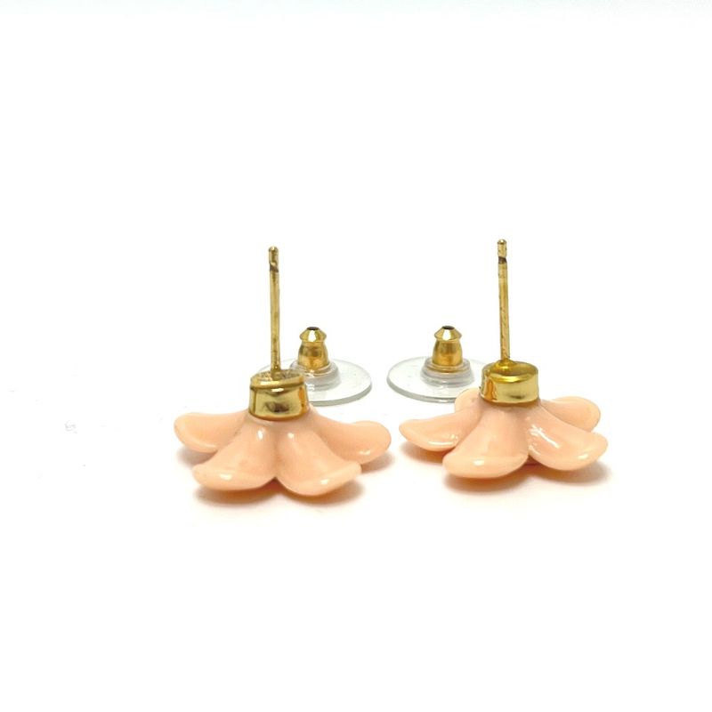 Chanel Earrings Flower Heremark A27958 Plastic Pink