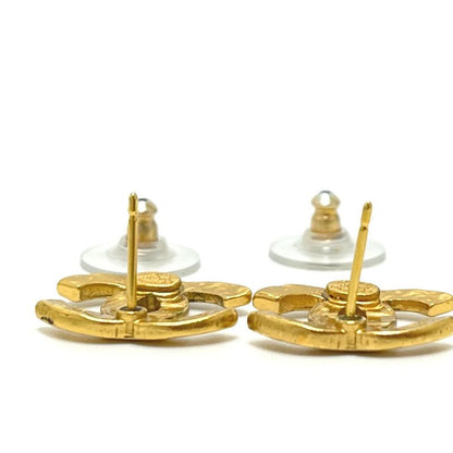 Chanel Earrings Coco Mark A21124 Metal Gold
